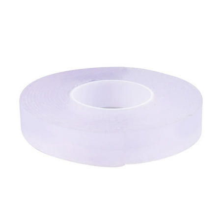 Washable Adhesive Tape nanoTape The Reusable Adhesive Silicone Tape,Free to Remove, Reusable Traceless,Stick to Glass, Metal, Kitchen Cabinets or Tile Nano Tape (Transparent, (Best Tape For Glass)