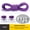 Purple, variant on GYTY 3 Pair of Stretchy Spandex Elastic Shoelaces for Sneakers - No-Tie, Fit, 39.37inch Long, Durable & Comfortable, Ideal for Sports Shoes with Pink Accents
