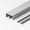Gray, variant on Triple Track Sliding Door Hardware Kit, Heavy Duty Aluminum Rails, Flush Mount Adjustable 3-Panel Bypass for Wardrobe, Room Divider, Cabinet Doors