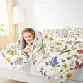 thumbnail image 3 of Erosebridal Colorful Flowers Twin Bedding Sets for Girls, Chic Butterfly Bedding Comforter Set, Polka Dots Reversible, 7-Piece, 3 of 5