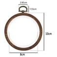 thumbnail image 5 of 2 Pieces Round Wooden Embroidery Hoops Bamboo for Embroidery Craft Making, 5 of 8