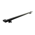 thumbnail image 2 of Modern Aluminum Handrail Grab Bar Kit, Adjustable Steel Brackets Included, Returns to Wall, Matt Black Powder Coat (5 Foot Handrail Set), 2 of 15