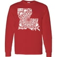 thumbnail image 3 of Inktastic Louisiana Silhouette Mandala Long Sleeve T-Shirt, 3 of 5