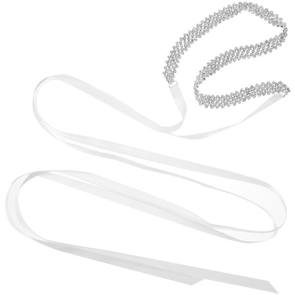 FUEENIRVA Belt Rhinestone Belt Cloth 1Pcs Waist Accentuation Women Party