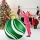 thumbnail image 5 of Adornos navideños, adornos navideños, regalos navideños. Bola navideña inflable de 60 cm para exteriores. Bola navideña inflable de PVC. Adornos para árboles de Navidad., 5 of 7