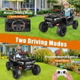 thumbnail image 4 of Farmdex 24 Volt 2 Seater Ride on Toys for Kids, Powered Ride on Cars with Remote Control, Electric UTV Car for 3-8 Boys Girls Gift w/ Bluetooth, LED Light, Music, Black, 4 of 11