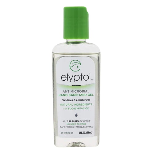 Elyptol Natural Antimicrobial Hand Sanitizer Gel Eucalyptus Oil, 2 Oz