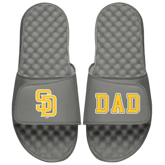 Men's ISlide Gray San Diego Padres Dad Slide Sandals