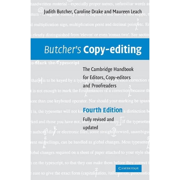 Butcher's Copy-editing, (Hardcover)