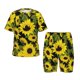 thumbnail image 1 of Balery Sunflowers In Vintage Conjunto de Pijama Infantil de Manga Corta con Estampado – Ropa de Dormir de Algodón Suave-4X-Large, 1 of 6
