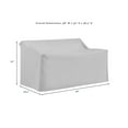 thumbnail image 6 of Crosley Furniture Covers 2-Pc Traditional Vinyl Outdoor Sofa Cover Set in Gray, 6 of 9