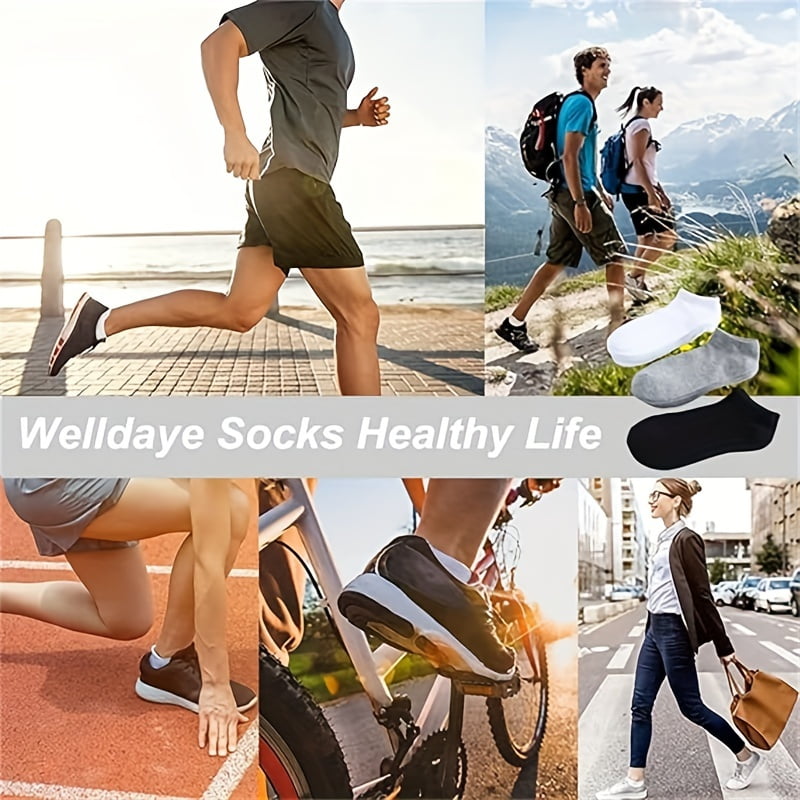 40 pairs Men's Casual Breathable Soft Comfy Low Cut Ankle Socks, No Show Socks, Plain Color Invisible Socks