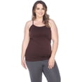 thumbnail image 2 of White Mark Universal PS133-03 Plus Size Tank Top, Brown - One Size, 2 of 5