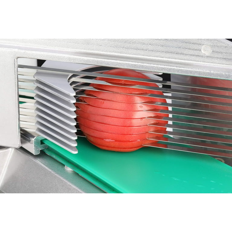 BENTISM Commercial Tomato Slicer 1/4 Heavy Duty Tomato Slicer Tomato  Cutter with Built in Cutting Board for Restaurant or Home Use