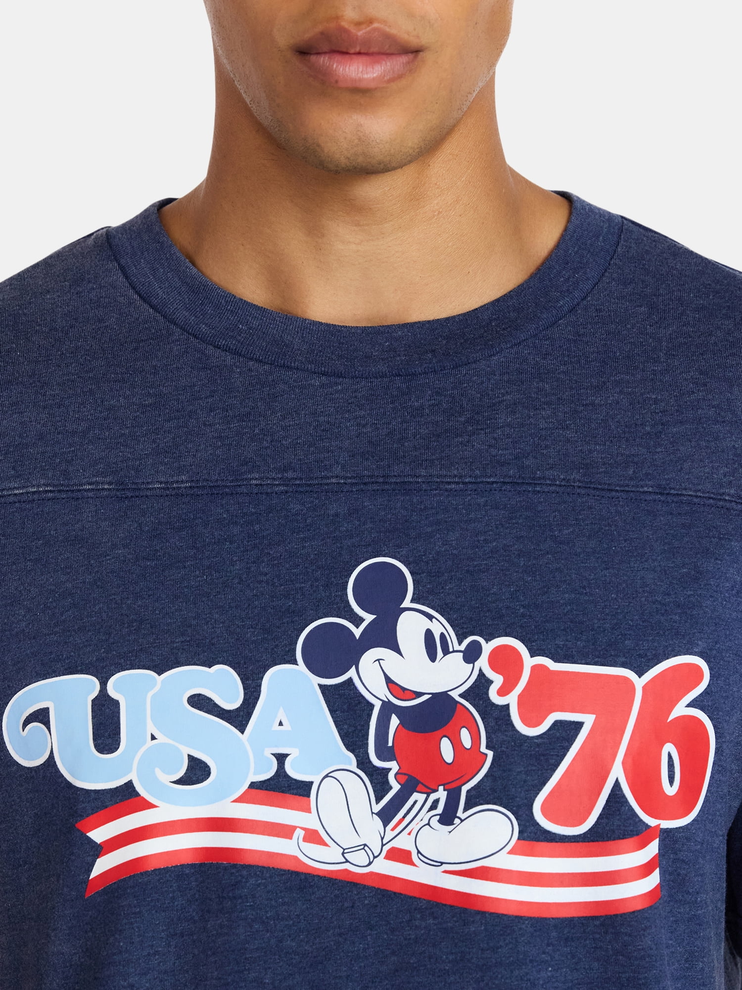 Disney Men's Mickey Mouse America 250 Spirit of 76 Mineral Wash Graphic Tee, Sizes XS-5XL