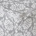 thumbnail image 4 of Grey and White Rectangle Pouf, Rich Royal Victorian Garden Pattern Petals and Leaves Antique Look, Under Desk Foot Stool for Living Room Office Ottoman with Cover, 25", Grey White, by Ambesonne, 4 of 4