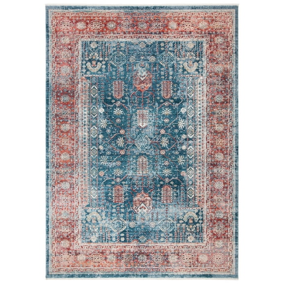 SAFAVIEH Victoria Bethanie Oriental Area Rug, Navy/Red, 8' x 10'