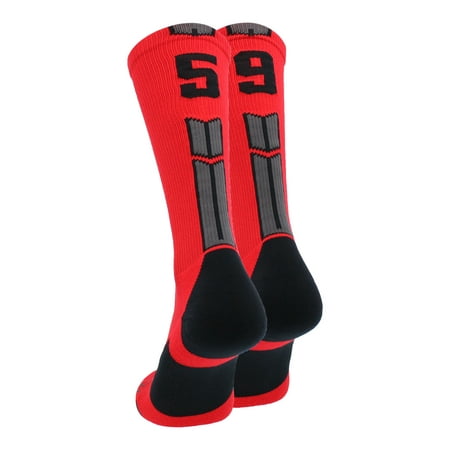 

Red/Black Player Id Crew Number Socks (#59 Small)