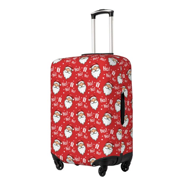Fotbe Merry Christmas Santa Claus A Funda Protectora para Equipaje, Antirrayones y Resistente a la Suciedad, Compatible con Maletas de 18 a 32 Pulgadas-Medium