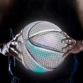 thumbnail image 2 of Pelota de baloncesto reflectante holográfica resistente al desgaste, bola luminosa de luz nocturna, accesorios de baloncesto brillantes # T1G Fivean unisex, 2 of 2