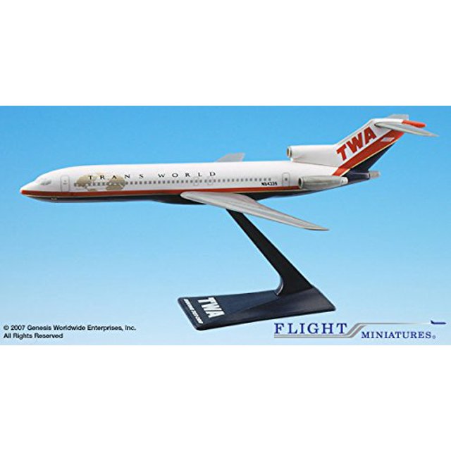 Miniaturas de vuelo TWA Trans World Airline Antiguo Boeing 727 Escala 1: 200 1995 Librea # ABO-72720H-022 Flight Miniatures 654650002336