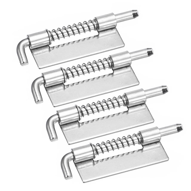 Unique Bargains Spring Loaded Latch Pin, 4 Pack 2.83' - 304 Stainless Steel Spring Latch, Right-Handed without Hole (Silver)