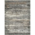 thumbnail image 4 of Hauteloom Tigaon Living Room, Bedroom Area Rug - Contemporary - High Pile - Gray, Charcoal, Dark Red - 18" Sample, 4 of 8
