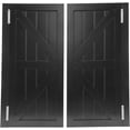 thumbnail image 4 of Swinging Door, Interior Pine Wood Cafe Doors, Auto Close Partition Door with 4 Hinges, for Hallway Porch Kitchen Bar Stairs Entrance, 35.43 * 35.43 in, Black, 4 of 9