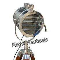 Nautical Designer Handmade Marine Chrome Floor Lamp, Nautical Spot Polish