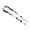 Black White, variant on Updo Hair Stick U-Shaped Acrylic Bun Hairpin Acrylic Secure Fixation Hair Stick Women Hair Styling Tool