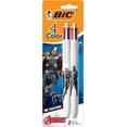 thumbnail image 1 of BIC 4 Color Marvel Avengers Retractable Ballpoint Pen with 1.0 mm Point, Multicolor Ink, 2-Count Pack in Assorted Colors-(Multicolor), 1 of 3