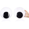 thumbnail image 1 of DIYASY Ojos saltones gigantes de 7,5 pulgadas, 2 piezas de ojos grandes autoadhesivos para decoraciones artesanales y adornos navideños., 1 of 3
