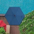 thumbnail image 6 of Jorohiker 7.5ft-6ribs Patio Umbrella Replacement Canopy Only, Outdoor Table Market Yard Umbrella Top for Outdoor Umbrella Canopy, Navy Blue, 6 of 7