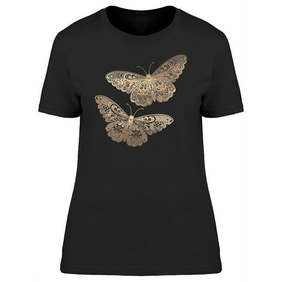 Zentangle Butterflies   T-Shirt Women -Image by Shutterstock, Female x-Large