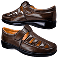 thumbnail image 3 of Huarache Piel Borrego Enco Footwear Cómodo Huarache para Pie Descanso Confort C04 Café, 3 of 6