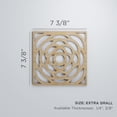 thumbnail image 2 of Ekena Millwork 7 3/8"W x 7 3/8"H x 1/4"T Extra Small Edinburg Decorative Fretwork Wood Wall Panels, Alder, 2 of 13