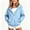Blue, variant on Girls Hoodies with Zipper, Casual Lightweight Long Sleeve Pullover Hooded Sweatshirts Black Size 9-10 T