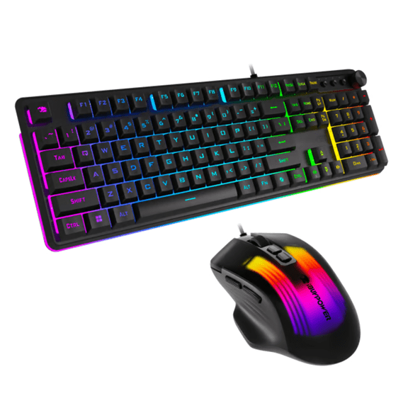 iBUYPOWER Chimera KM10 RGB Gaming Keyboard and Mouse Combo - Black