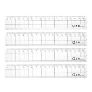 Pacific Arc - Easy Grip Ruler, 12 Inch, Inches and Centimeters, Clear