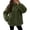 Army Green, variant on Enjoytime Fleece Jacket Women Stand Collar Long Sleeve Zip Up Fuzzy Outerwear Casual Soft Warm Fall Winter Coat with Pocket