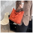 thumbnail image 3 of Fall-winter New Fabric Bag, Soft and Sticky Cotton Crossbody Bag, Large Capacity Student Single Shoulder Bag, Commuting To Work Handbag, 3 of 5