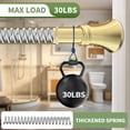thumbnail image 3 of Tringle de Rideau de Douche Dorée - (- Pi) Antidérapante Sans Perçage en Acier Inoxydable à Tension à Ressort Tringle de Rideau Antirouille Tringle de Douche Ajustable pour Fenêtre de Salle de Bain Chambre, 3 of 9