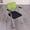 Green+Black, variant on No Wheels Office Chair,Folding Conference Chairs Waiting Room Chairs with Lumbar Support,Ergonomic Mesh Guest Chair with Arms,for Meeting, Reception and Training Room