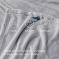thumbnail image 3 of Manta de forro polar Blanket Bedsure, color gris claro, 130 x 150 cm, 3 of 8