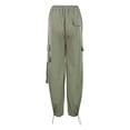 thumbnail image 6 of Women's Casual High Waisted Wide Leg Pants Loose Comfortable Workwear Trousers For Everyday Outfit Summer Fall, 6 of 8