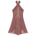 thumbnail image 5 of Vestidos brillantes con espalda descubierta y diamantes de imitación para mujer, para Ballet, baile lírico, gimnasia, patinaje artístico, traje de baile, vestido moderno de malla, 5 of 5