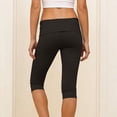 thumbnail image 4 of YanHoo Womens Capris Pants Elastic Waisted Slim Fit Leggings Summer Casual Solid Color Cropped Trousers, 4 of 7