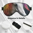 thumbnail image 3 of Uemuo Colorful Haired White Horse Pattern Sleep Eye Mask - Light Blocking Sleep Mask Blocking Out Light Perfectly, Soft and Comfortable Night Eye Mask, Eye Blinder, 3 of 7