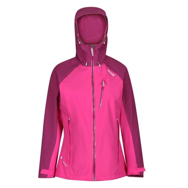 Regatta - Chaqueta impermeable modelo Birchdale para chica/mujer (Púrpura Violeta Vívido, Purpura Carmesí) Regatta UTRG3330_vividviolawinberry