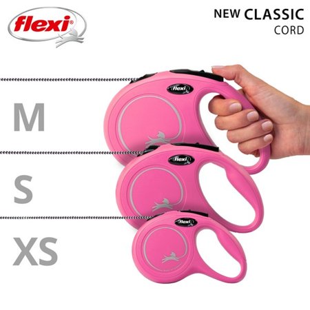 フレキシ (flexi) ニュークラシック コード S(12kg未満) 5m ピンク [犬用リード]